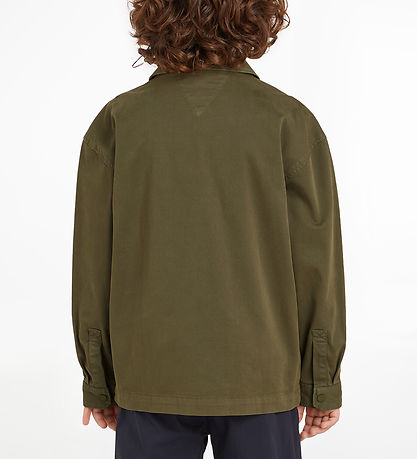 Tommy Hilfiger Skyrta - Utility yfirskyrta - Utility Olive