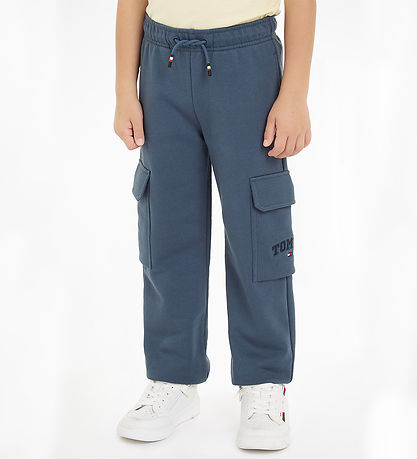 Tommy Hilfiger Jogginghosen - Varsity Embr Cargo - Ägäis Sea