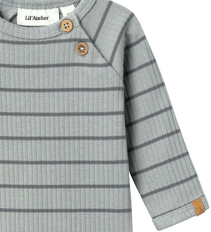Lil' Atelier Samfella L/æ - Rib - NbmKail - Kalksteinn