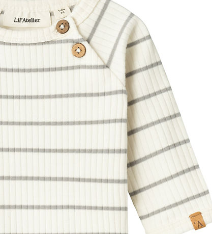 Lil' Atelier Samfella L/æ - Rib - NbmKail - Kókosmjólk