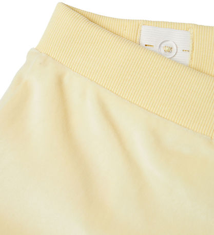 Name It Stuttbuxur - Velúr - NkfDebbie - Pastel Yellow