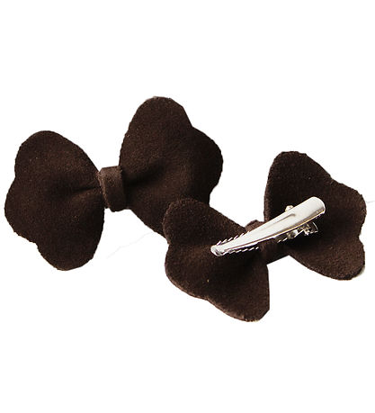 Petit La Busch Haarschleife - Bow - 2er-Pack - 6x4 cm - Chocolat