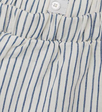 LMTD Trousers - NlfKaja - White Alyssum/Wild Wind Stripes