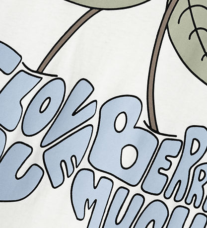 LMTD T-shirt - NlfKeeze - White Alyssum/Berry Print
