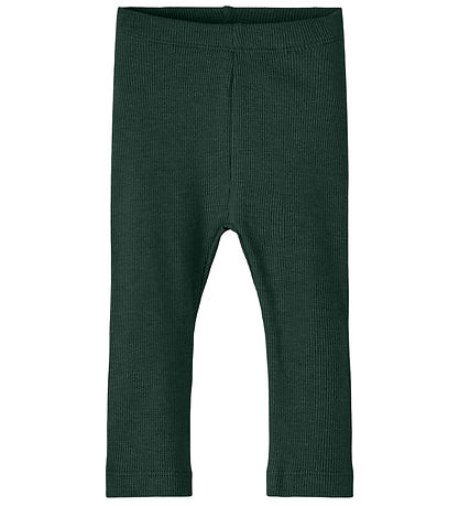 Name It Leggings - Noos - Rib - NbnKab - Pine Grove/Melange