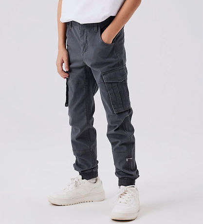 Name It Trousers - Noos - Cargo - NkmRyan - Lava Smoke
