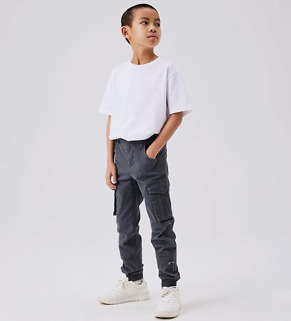Name It Trousers - Noos - Cargo - NkmRyan - Lava Smoke