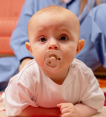 BIBS Colour Pacifiers - 2-Pack - Size 2 - Round - Jasmin - Blush
