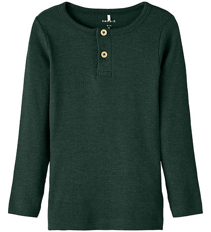 Name It Blouse - Noos - Rib - NmmKab - Pine Grove