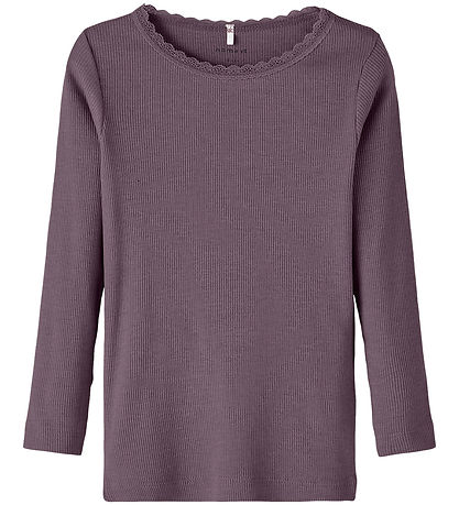 Name It Blouse - Noos - Rib - NmfKab - Arctic Dusk