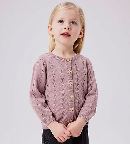 Name It Cardigan - Knitted - Noos - NmfBanni - Deauville Mauve
