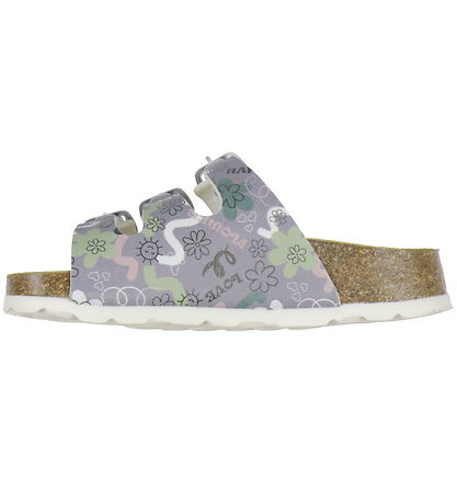 Superfit Sandals - Fussbett slipper - Purple w. Print