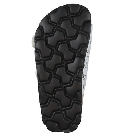 Superfit Sandals - Fussbett slipper - White/Black w. Print