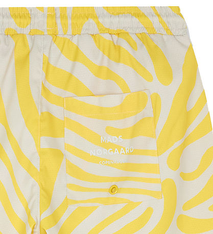 Mads Nørgaard Shorts - Sea Print Sandrino - Lemon Zest/Birch AOP
