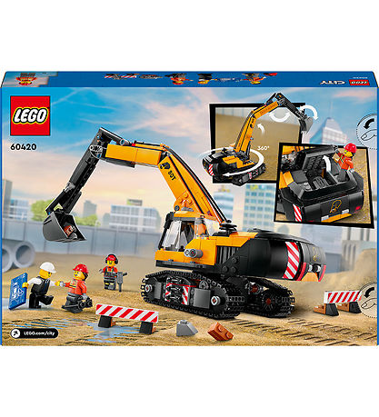 LEGO® City - Gul gravemaskin 60420 - 633 Deler