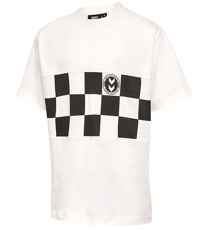 Hummel T-shirt - hmlRunner - Marshmallow w. Print