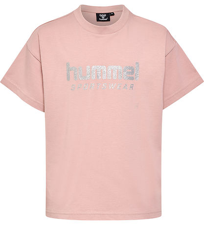Hummel T-shirt - hmlChilli - Adobe Rose m. Mica-logotyp