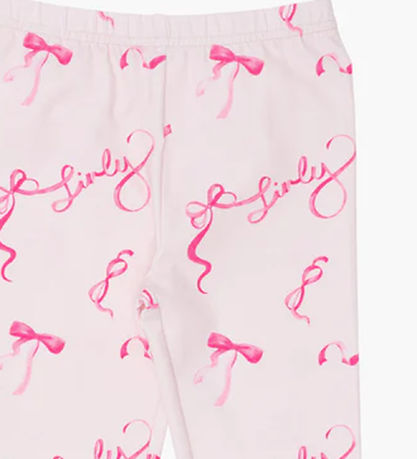 Livly Leggings - Essential - Bows/Light Mauve