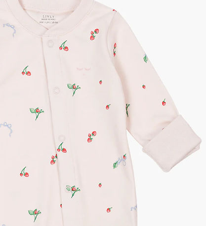 Livly Jumpsuit - Strawberries/Pink