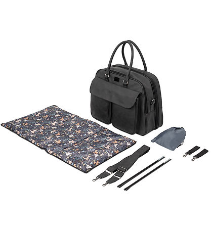 Bizzi Growin Changing Bag/Portable Bed - POD - Black