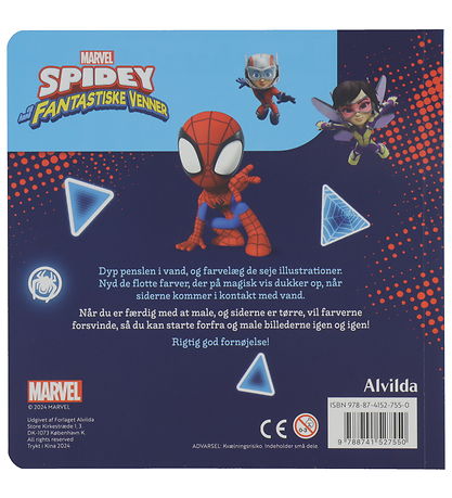 Alvilda Colouring Book - Paint with Water - Marvel Spidey