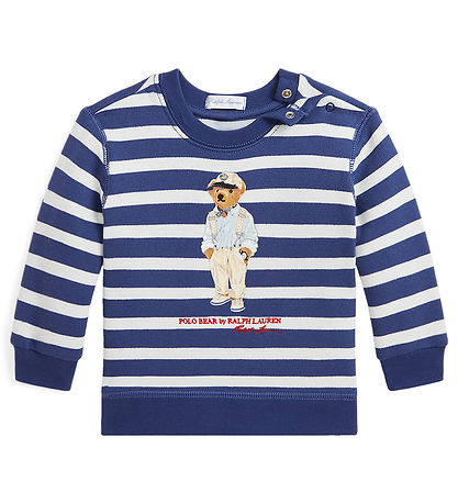 Polo Ralph Lauren Peysa - Hemingway - Dökkblátt/Hvít - röndótt M