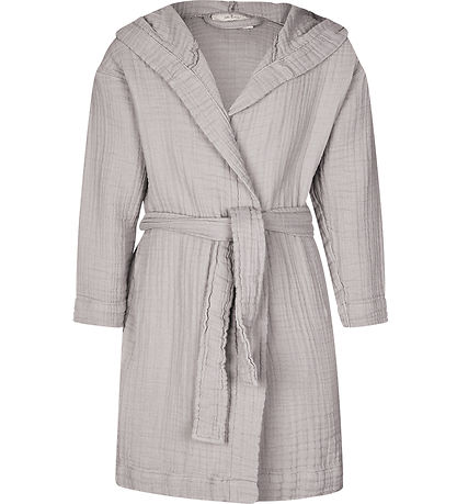 Lille Kanin Bathrobe - Muslin - Brown Smoke