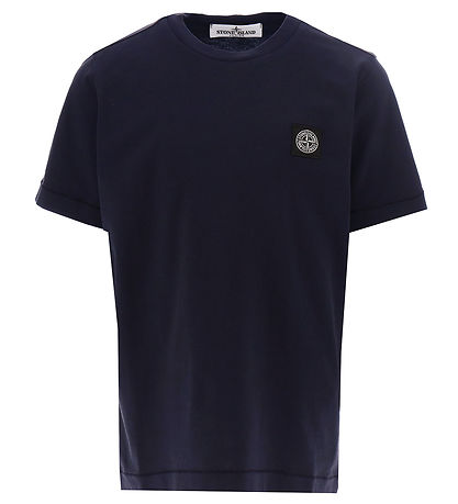 Stone Island Stuttermabolur - Dökkblátt