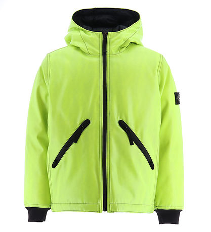 Stone Island Down Jacket w. PU - Color change - Lemon/Navy