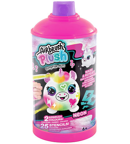 Airbrush Plush Soft Toy - 10 cm - Neon Mini Mystery Kit