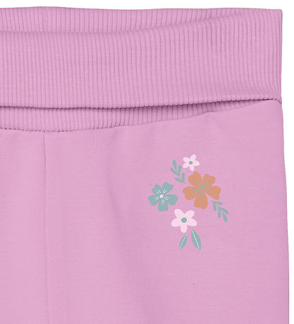 Name It Joggingbuxur - NbfVrillie - Pastel Lavender/Blóm