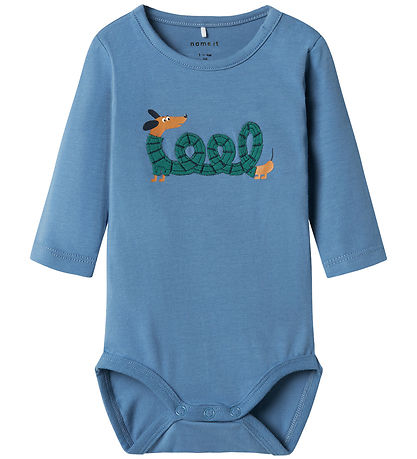 Name It Bodysuit L/æ - NbmKeyman - Coronet Blue