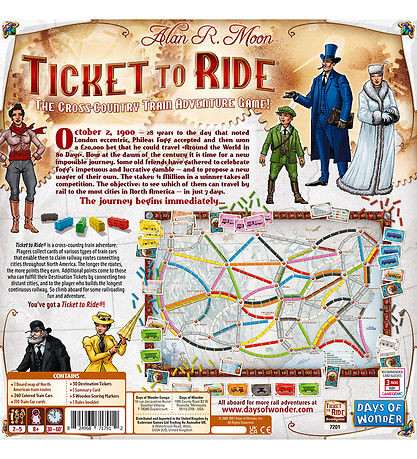 Ticket to Ride Board Game - USA - Nordic