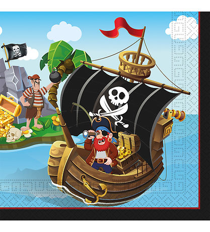 Decorata Party Napkins - 20-pack - 33x33 cm - Iceland Pirates