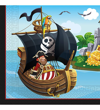 Decorata Party Napkins - 20-pack - 33x33 cm - Iceland Pirates
