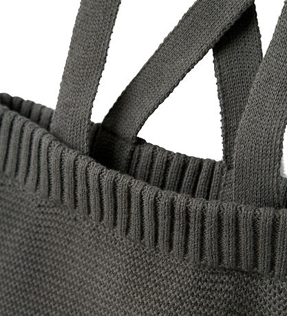 Lil' Atelier Buxur M. axlaböndum - Prjónað - NbmKadin - Tinn