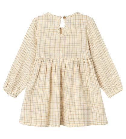 Lil' Atelier Dress L/æ - NmfKaley - Lemon Icing