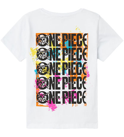 Name It T-shirt - NkmAmba OnePiece - Bright White w. Print