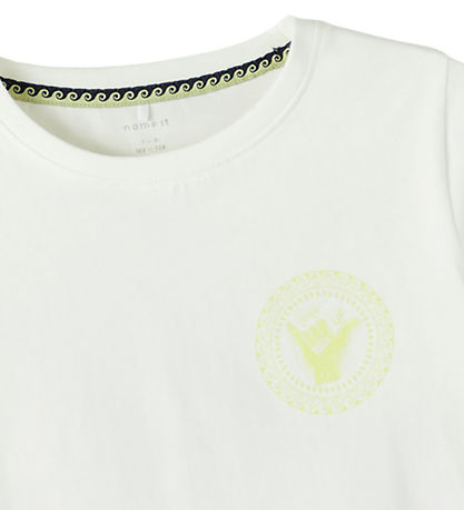 Name It Stuttermabolur - NkmPfasile - Bright White