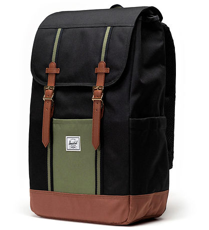 Herschel Backpack - Retreat - Black/Four Leaf Clover/Saddle Brow