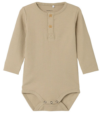 Name It Bodysuit L/æ - NbmOzzie - Plaza Taupe