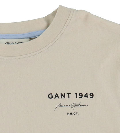 GANT T-Shirt - Graphic Script - Soft Hafer