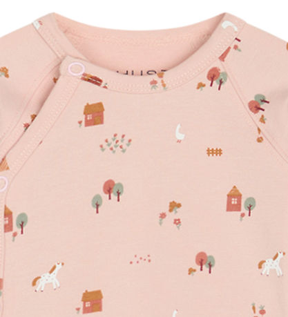 Hust and Claire Wrap Bodysuit L/æ - Bing - Peach Dust