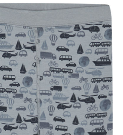 Hust and Claire Leggings - Wool/Bamboo - Laki - Blue Wind