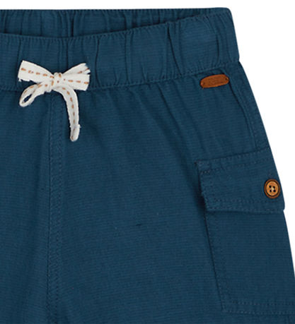 Hust and Claire Shorts - Bomull/Lin - Hakon - Blue Måne