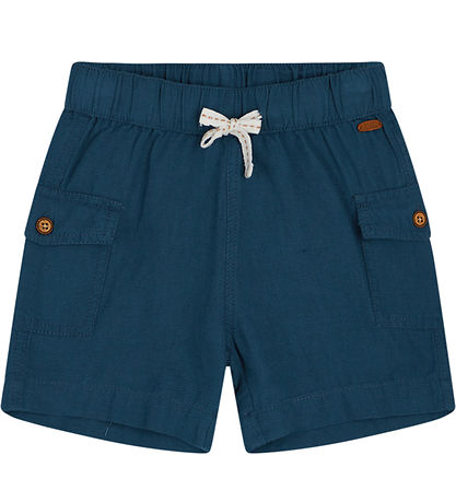 Hust and Claire Shorts - Bomull/Lin - Hakon - Blue Måne