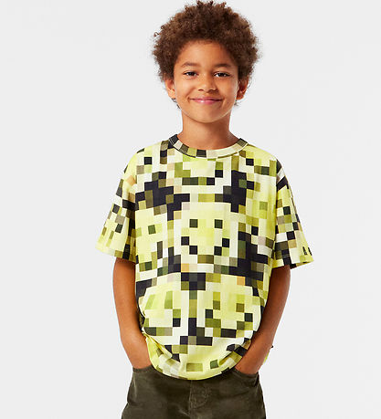 Molo Stuttermabolur - Riley - Pixelated Smiles