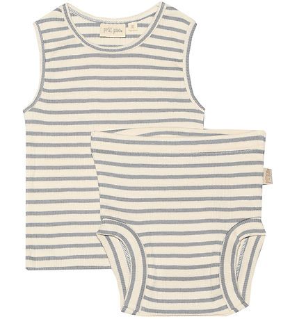 Petit Piao Nærföt - Rib - Modal - Blue Mist