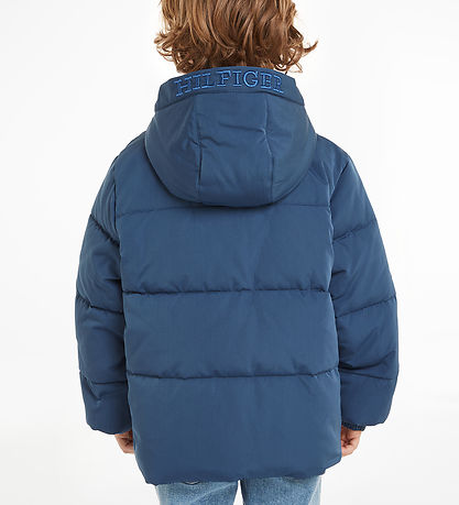Tommy Hilfiger Vadderad jacka - Monotyp - Egeiska havet Sea