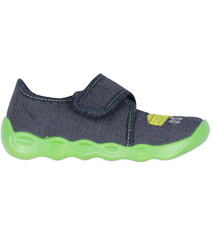 Superfit Inniskór - Bubble - Blár/Grænt